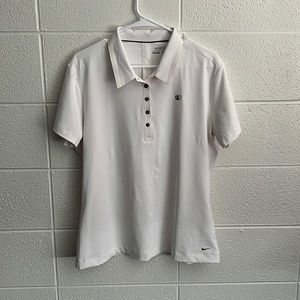 NIKEGOLF dri-fit golf shirt. White. XL